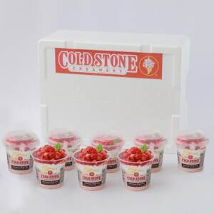 まるでケーキのようなパフェアイスのセット コールドストーン パフェアイス ストロベリー8個[配送不可地域:離島]