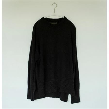【ezu】monochrome sweater black /コットン100%◆黒◆Mサイズ【1720353】