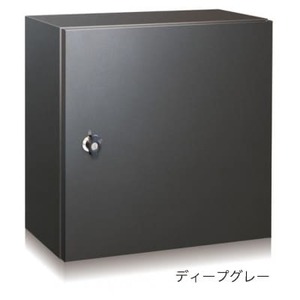 宅配ボックス 3333V2R(右開き) 壁付け ディープグレー 宅配シリンダー錠仕様 1台_雑貨 _