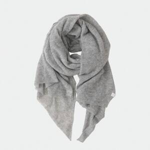 【 OTA KNIT 】ふわふわガーゼ  ファーカシミヤ  ショール(トップグレー)_装飾品・工芸品 ショール・ストール 服飾小物 _【1568327】