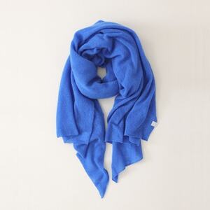 [ OTA KNIT ]ふわふわガーゼ ファーカシミヤ ショール(ターコイズ)_装飾品・工芸品 ショール・ストール 服飾小物 _