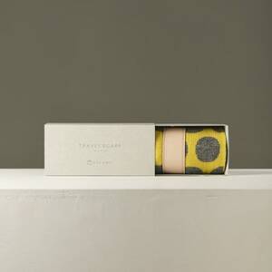 [ OTA KNIT ]TRAVEL SCARF トラベルマフラー(dot イエロー× グレー)_装飾品・工芸品 マフラー・手袋 服飾小物 _