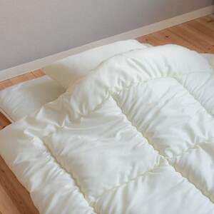 国産洗える布団3点セット(シングル/アイボリー)