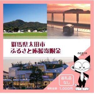 [返礼品なし]群馬県太田市への寄附(1,000円)