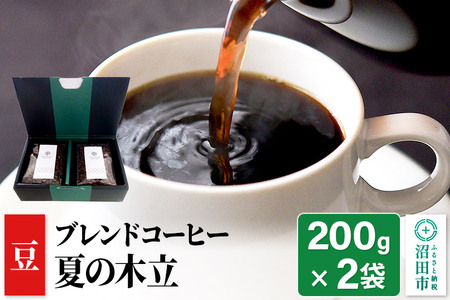 夏季限定 ブレンドコーヒー 豆「夏の木立」200g×2袋 土田商店