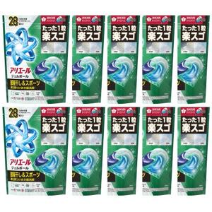 P＆G　アリエールジェルボールプロ　部屋干し用　つめかえハイパージャンボサイズ(28個入り)×10個_雑貨・日用品 洗剤 日用品 _【1591390】