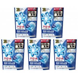P＆G　アリエールジェルボールプロ　つめかえハイパージャンボサイズ(28個入り)×5個_雑貨・日用品 洗剤 日用品 _【1591397】