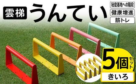 雲梯(うんてい)5個セット [きいろ] 雲梯 ウンテイ 健康 健康増進 ダイエット 筋トレ 屋根裏や秘密基地への階段 F21E-260