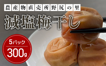 【2025年5月よりお届け開始】減塩梅干し【300ｇ×5パック】 ANAR010