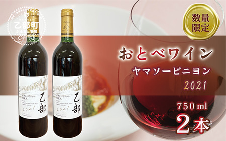 [おとべワイン ヤマソービニヨン 750ml×2本セット]北海道 乙部町 道産 道南 道南ワイン おとべワイン ワイン 赤ワイン 限定 限定品 芳醇 香り