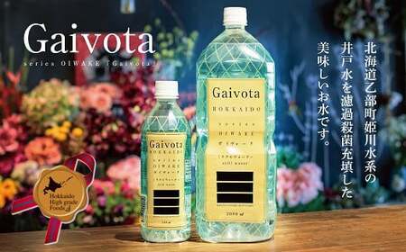 [Gaivota」1箱(500ml×24本/箱)+1箱(2L×6本/箱] 北のハイグレード食品 北海道乙部町の天然シリカ水