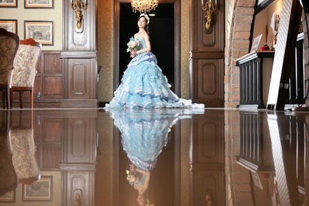 プリンセスドレス体験 2時間、2着コース(ティアラ・ウィッグなど付け放題)※デラックスドレスは追加料金となります