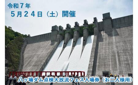 [令和7年5月24日(土)開催]八ッ場ダム点検大放流フェス入場券(お二人様用)イベントチケット 八ッ場ダム