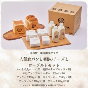 人気食パンと4種のチーズとヨーグルトセット_ パン  ぱん  卵・乳製品 チーズ    卵・乳製品 ヨーグルト  _【配送不可地域：離島・北海道・沖縄県・中国・四国・九州】【1340786】