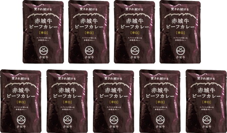 【赤城牛ビーフカレー】200g(辛口)×9個 カレー ビーフカレー 赤城牛 レトルトカレー 牛肉カレー