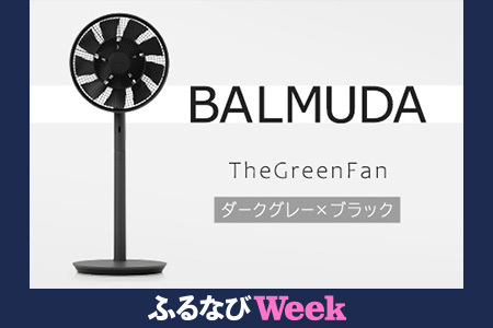 [ふるなびWEEK対象]バルミューダ TheGreenFan DCモータ扇風機(ダークグレー×ブラック) 扇風機 冷房 節電 首振り 季節家電 FN-Limited