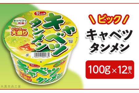 3822 マイフレンド ビック キャベツタンメン 100g×12個入[大黒食品工業]