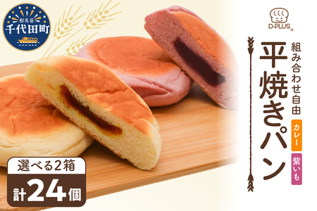 デイプラス平焼きパン カレー (12個入り×2ケース)※沖縄・離島配送不可