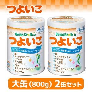 粉ミルク 雪印ビーンスターク つよいこ 大缶800g×2缶セット/9ヶ月頃〜3歳向け