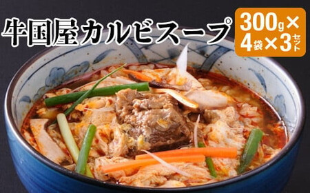【牛国屋】カルビスープ　300g×4袋×3セット
