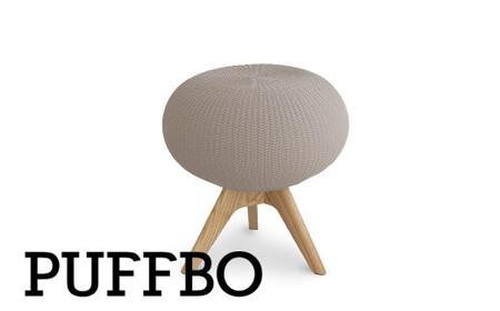 PUFFBO（パフボ）Sサイズ＜座面：ベージュ×脚：ナチュラル＞　