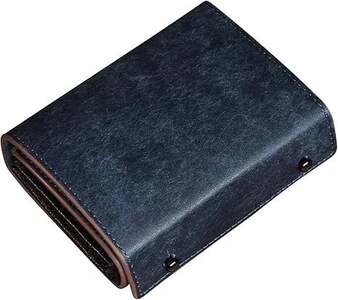 メンズ二つ折り財布 濃藍 [11100-1993]