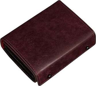 メンズ二つ折り財布 葡萄色 [11100-1996]