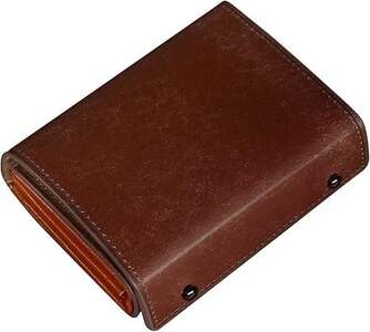 メンズ二つ折り財布 赤褐色 [11100-1997]