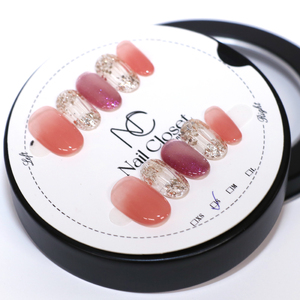 ネイルチップ ミディアム[桜恋]Lサイズ Antellijan大宮ネイルサロンのハンドメイド M1-L [11100-2125]