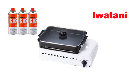 イワタニ カセットガス たこ焼器"プロたこマルチ"+カセットガス3P [11100-1962]