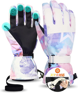 Arecomスキーグローブ L ピンク [11100-1726]