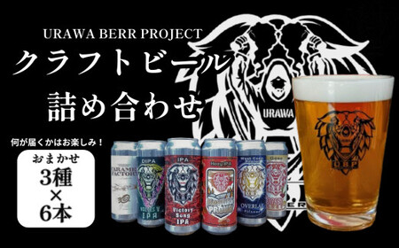 U.B.P BREWERY クラフトビール詰め合わせ　3種×6本