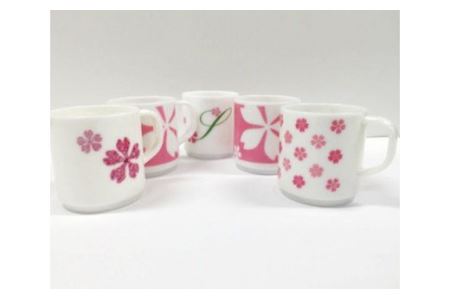 さくら草エコマグカップ5個セット [11100-0028]