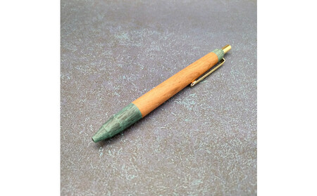 Baton Dor 欅(けやき)木軸ペン・ノック式ボールペン スペシャルエディション[遊煙緑青]