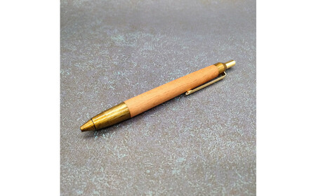 Baton Dor 欅(けやき)木軸ペン・ノック式ボールペン スペシャルエディション[鼈甲風(艶金)]