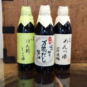 松本醤油商店　たれ・つゆ3本セット【1243270】