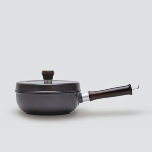 [ガス火専用]無水調理ができる片手鍋 アルミ鋳物鍋「味わい鍋」片手18cm 日本製