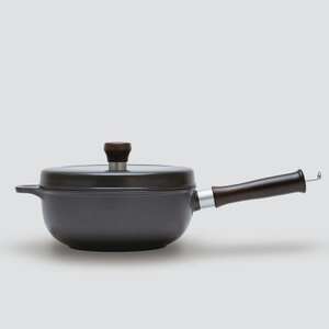 [ガス火専用]無水調理ができる片手鍋 アルミ鋳物鍋「味わい鍋」片手20cm 日本製
