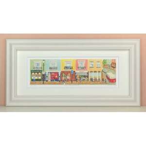 栗乃木ハルミ版画額装品「Portobello」