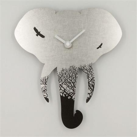 壁掛け時計「elephant-black」【1671414】