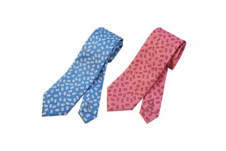 [ローズ&サックス]古墳ネクタイ シルク製2本セット