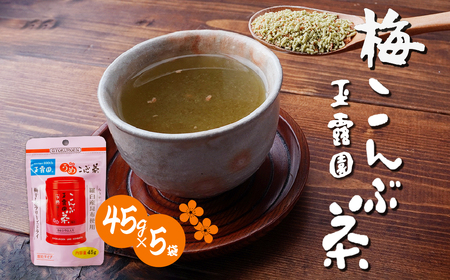 梅こんぶ茶 45g×5袋 | 梅こんぶ茶 こんぶ 梅こんぶ茶 こんぶ 梅こんぶ茶 こんぶ 梅こんぶ茶 こんぶ 梅こんぶ茶 こんぶ 玉露園