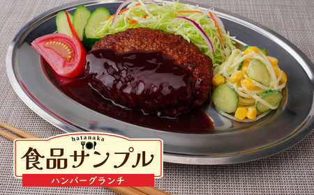 食品サンプル ハンバーグランチ (ステンレス皿) | 食品サンプル ハンバーグ 畑中 埼玉県 所沢市