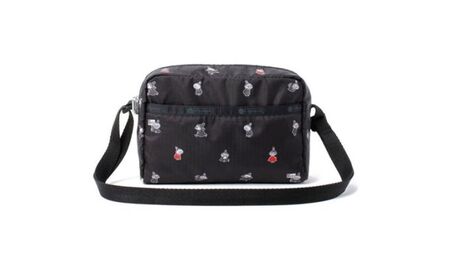 MOOMIN×LeSportsac ダニエラクロスボディ リトルミイブラックの