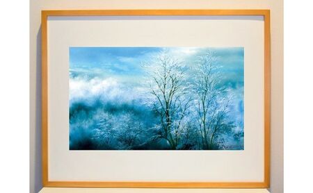 山本二三 複製画「吾野の雪化粧」