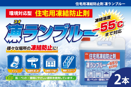 住宅用氷結防止剤凍ランブルー2本 カー用品 洗車用品 氷結防止剤