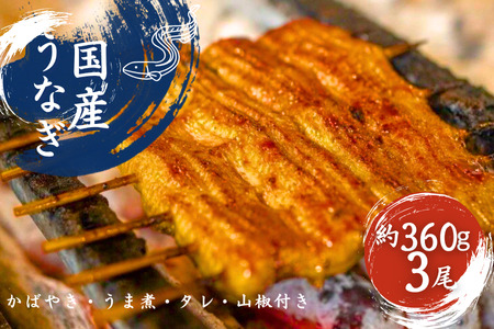 加須の名店うなぎ荒川の『国産うなぎ蒲焼 3尾』 秘伝たれ・紀州備長炭使用　【うなぎ】ギフト プレゼント お中元 お歳暮 夏ギフト 冬ギフト 土用の丑の日 土用丑 丑の日  鰻  グルメ 食品 食べ物 埼玉県 加須市 加須 お取り寄せ 送料無料 送料込み 返礼品 故郷 納税 うなぎ 鰻