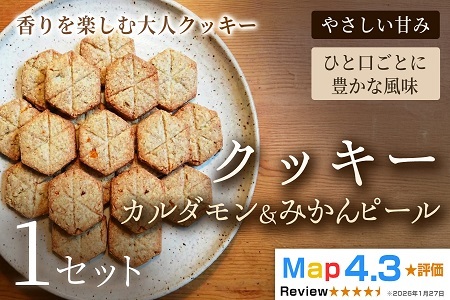 クッキー「カルダモン&みかんピール」(20枚入)×1セット[焼き菓子]アレルギー対応 動物性不使用 植物性素材 卵不使用 乳不使用 プラントベースフード お取り寄せ 手作り 朝食 手土産 ギフト 贈答用 プレゼント 埼玉県 加須