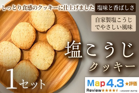 塩こうじクッキー(5枚入×2袋)×1セット[焼き菓子]塩こうじ アレルギー対応 おやつ 植物性素材 卵不使用 乳不使用 プラントベースフード お取り寄せ 手作り 朝食 手土産 ギフト 贈答用 プレゼント 埼玉県 加須