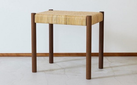 籐編みのスツール ウォールナット 林蔵 wood furniture | 椅子 スツール 椅子 スツール 椅子 スツール 椅子 スツール 椅子 スツール